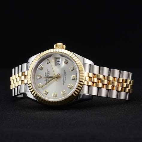 sale pre-owned certified rolex datejust diamond dial stainless steel|used rolex datejust watches 31mm.